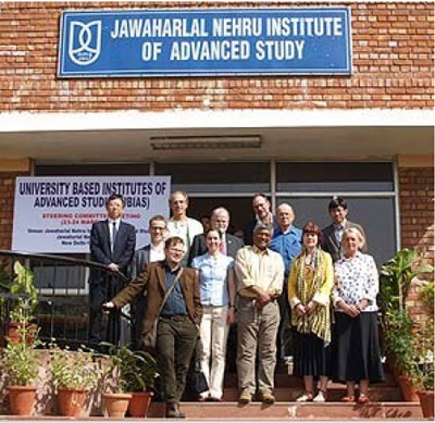 The members of UBIAS's Coordinating Committee during the meeting in New Delhi, India.