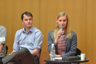 Eva von Contzen as moderator of the Panel Discussion